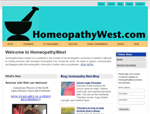 Tablet Screenshot of homeopathywest.com